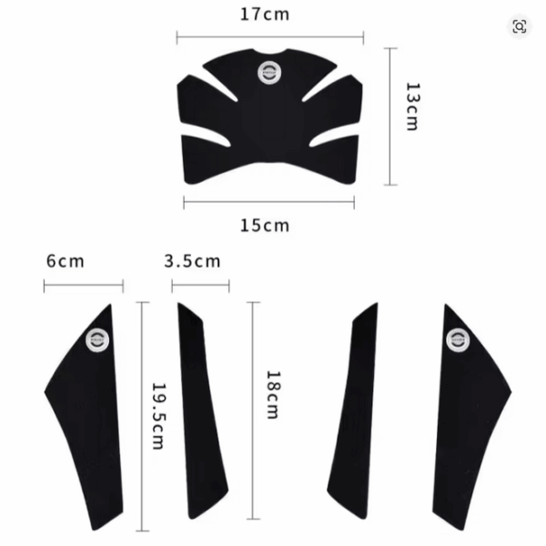 Kawasaki Z900RS Tank Pad – Anti-Scratch Fuel Tank Protector for model years 2017 to 2022, shown against a neutral background
