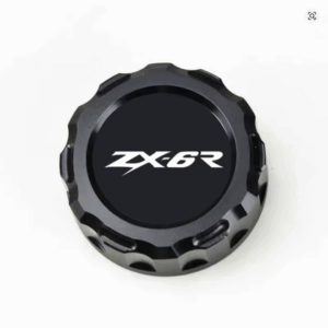 Kawasaki ZX-6R rear brake fluid reservoir cap CNC protector for 2021 to 2024 models