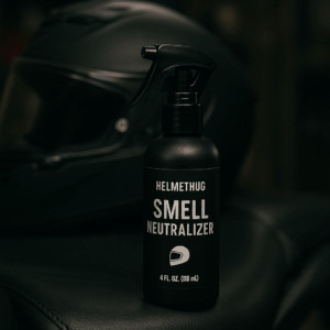 HelmetHug Smell Neutralizer bottle against a neutral background