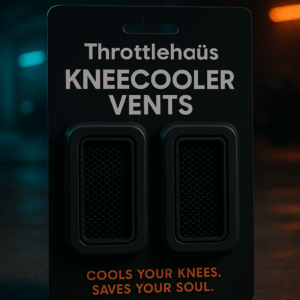 Throttlehaüs KneeCooler Vents product shown against a neutral background