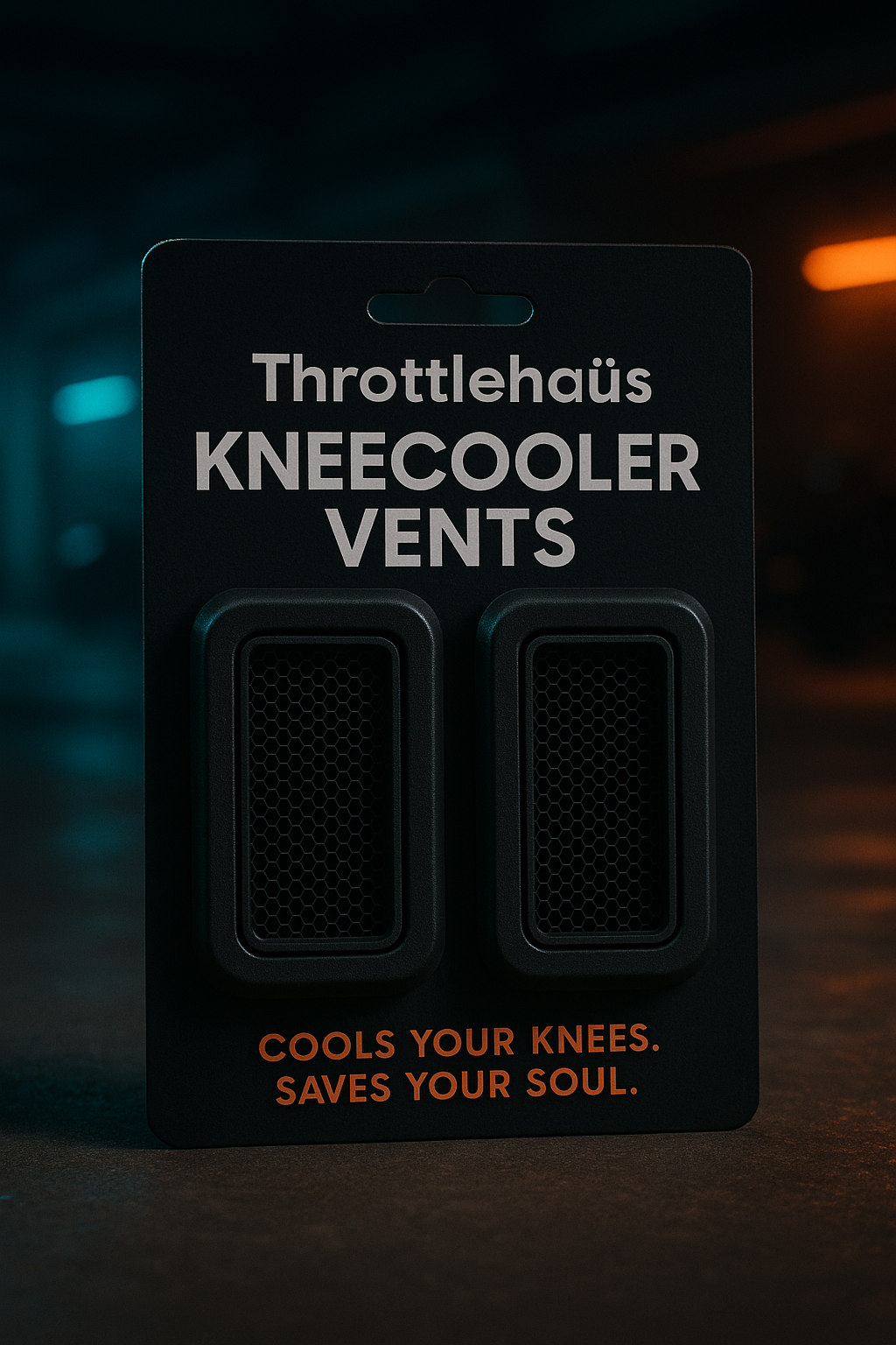 Throttlehaüs KneeCooler Vents product shown against a neutral background