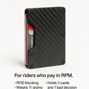 TorqueWallet Carbon Fiber Billfold wallet shown against a neutral background